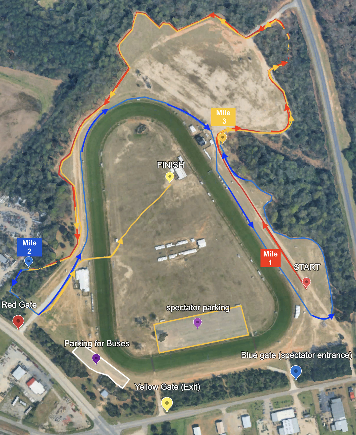 XC Course Map 2025